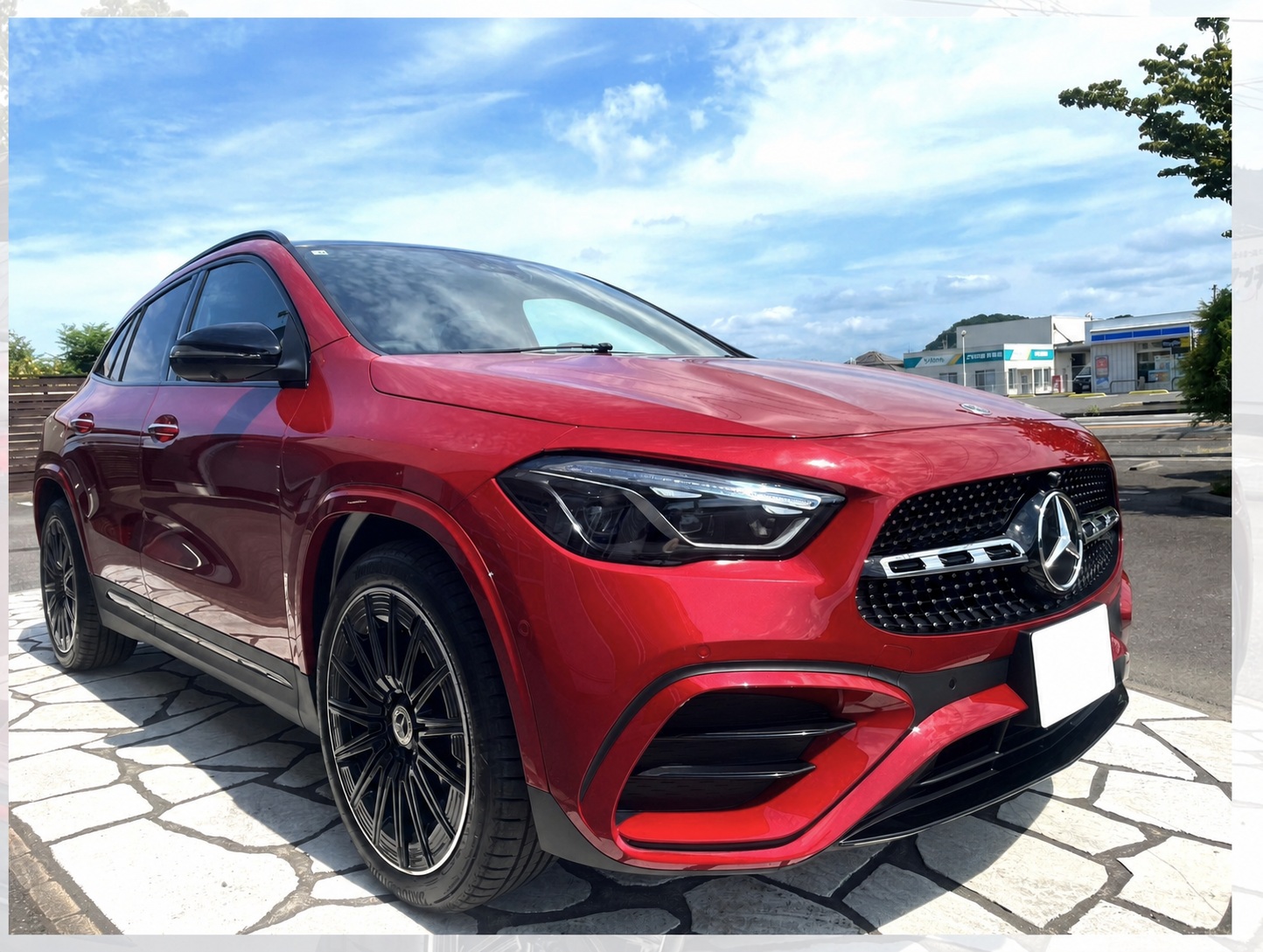 メルセデス・ベンツ GLA 赤 特許カーコーティング RevoS 施術前の外観