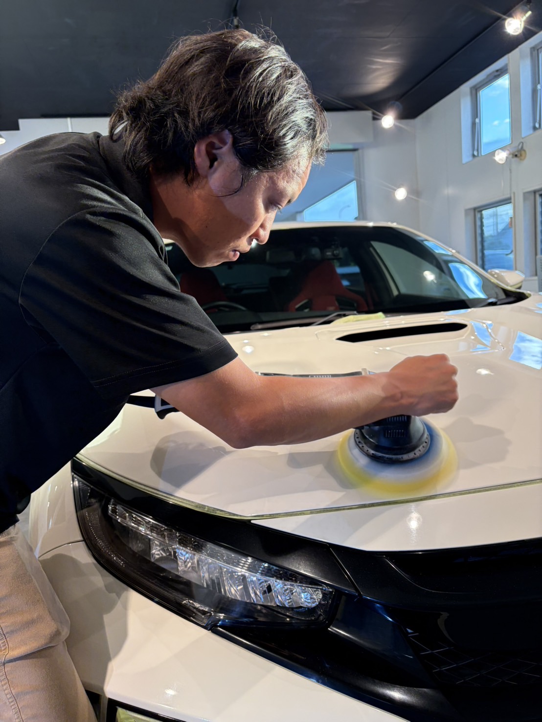 ホンダ シビック TYPE R・ボディ研磨